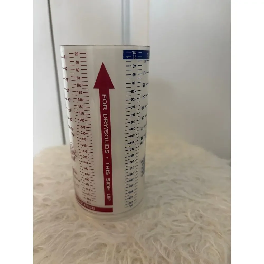 Pampered Chef Measure All 2 Cup Wet Dry 2000 Plastic Adjustable Measuring Cup